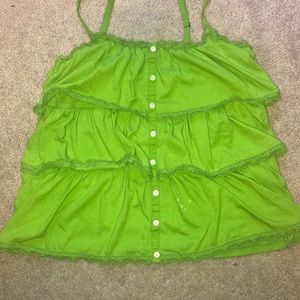 Hollister ruffle tank top